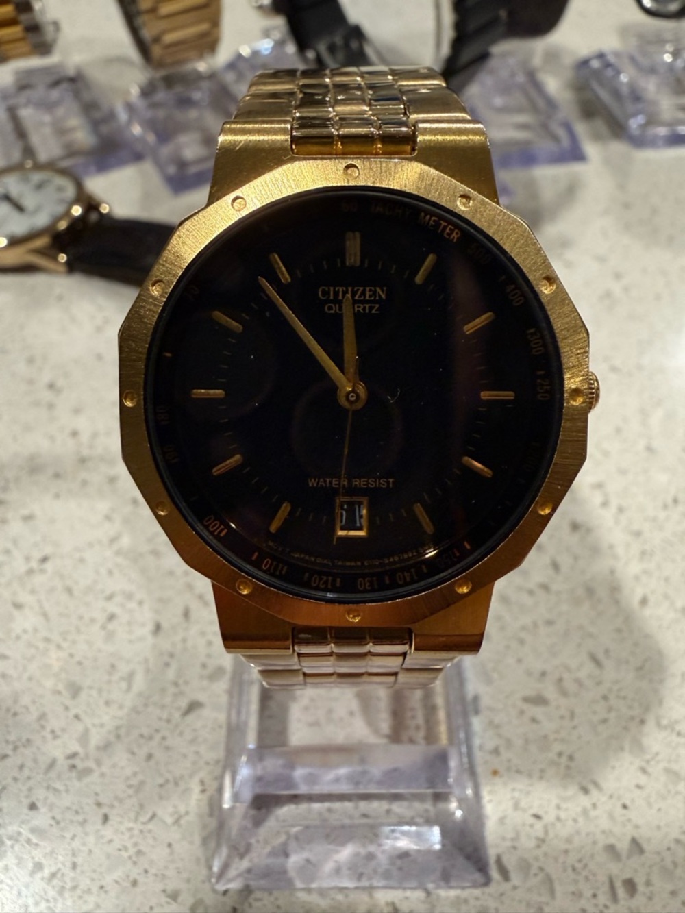 Citizen Gold and Black Men's Bracelet Watch